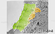 Physical 3D Map of Lobito, desaturated