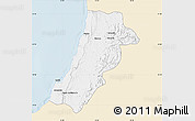 Classic Style Map of Lobito, single color outside