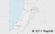 Silver Style Map of Lobito, single color outside