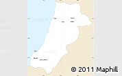 Classic Style Simple Map of Lobito, single color outside