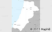 Gray Simple Map of Lobito