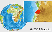 Physical Location Map of Benguela