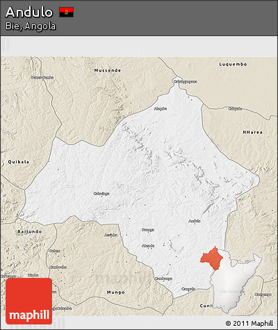 Classic Style 3D Map of Andulo