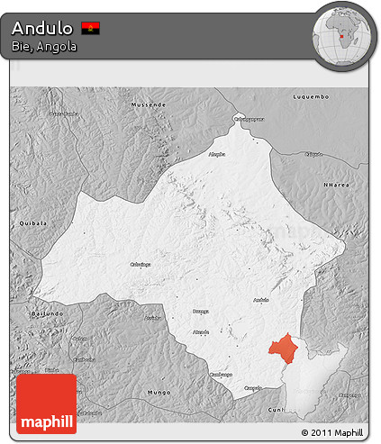 Gray 3D Map of Andulo