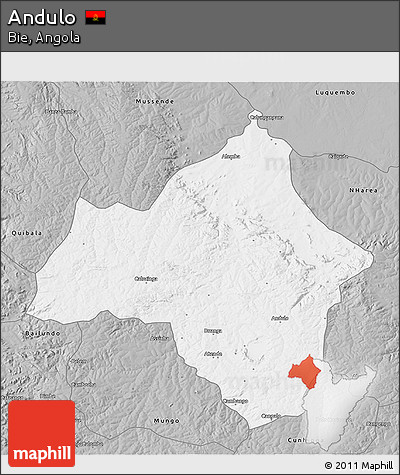 Gray 3D Map of Andulo