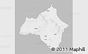 Gray 3D Map of Andulo, single color outside
