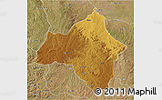 Physical 3D Map of Andulo, satellite outside