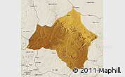 Physical 3D Map of Andulo, shaded relief outside