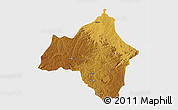 Physical 3D Map of Andulo, single color outside
