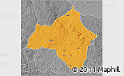 Political 3D Map of Andulo, desaturated