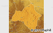 Political 3D Map of Andulo, physical outside