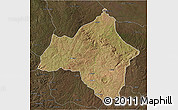 Satellite 3D Map of Andulo, darken