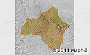 Satellite 3D Map of Andulo, lighten, desaturated