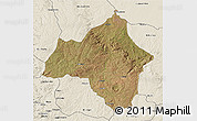 Satellite 3D Map of Andulo, shaded relief outside