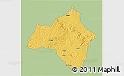 Savanna Style 3D Map of Andulo, single color outside