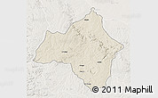 Shaded Relief 3D Map of Andulo, lighten