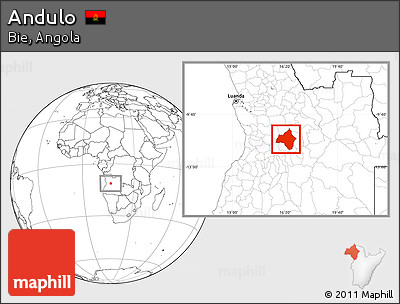 Blank Location Map of Andulo