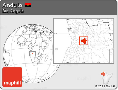 Blank Location Map of Andulo