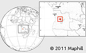 Blank Location Map of Andulo, highlighted parent region, within the entire country
