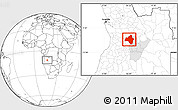 Blank Location Map of Andulo, highlighted parent region