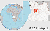 Gray Location Map of Andulo, highlighted country