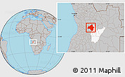 Gray Location Map of Andulo, highlighted parent region