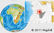 Physical Location Map of Andulo, highlighted country, highlighted parent region