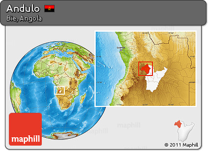 Physical Location Map of Andulo, highlighted parent region