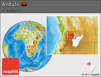 Physical Location Map of Andulo, highlighted parent region