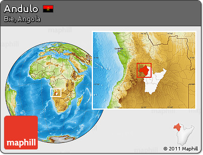 Physical Location Map of Andulo, highlighted parent region