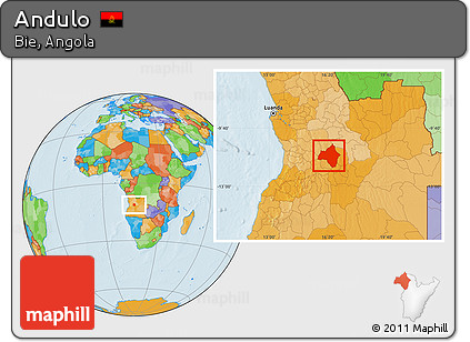 Political Location Map of Andulo