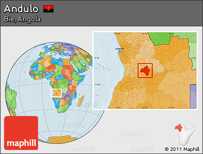 Political Location Map of Andulo