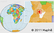 Political Location Map of Andulo, highlighted parent region