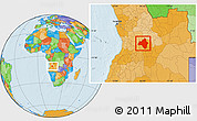 Political Location Map of Andulo