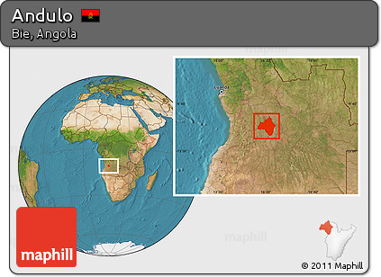 Satellite Location Map of Andulo