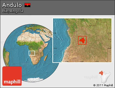 Satellite Location Map of Andulo