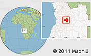 Savanna Style Location Map of Andulo, highlighted country