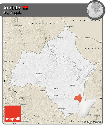 Classic Style Map of Andulo