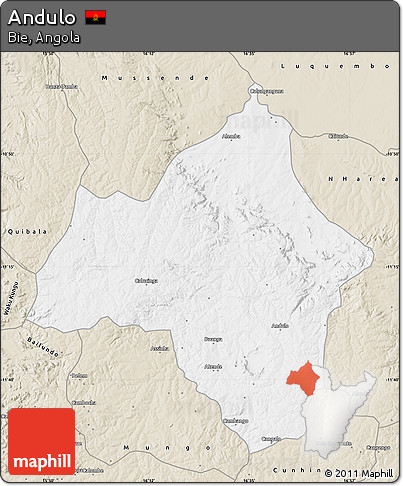 Classic Style Map of Andulo