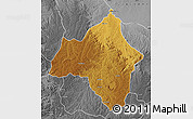 Physical Map of Andulo, desaturated