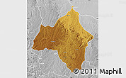 Physical Map of Andulo, lighten, desaturated