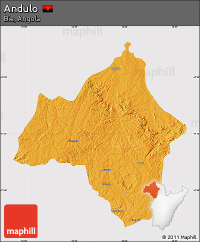 Political Map of Andulo, cropped outside