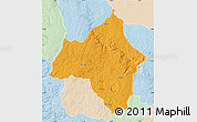 Political Map of Andulo, lighten