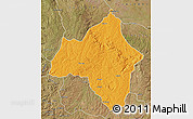 Political Map of Andulo, satellite outside