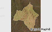 Satellite Map of Andulo, darken