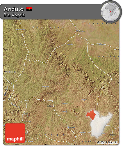 Satellite Map of Andulo
