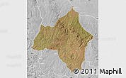 Satellite Map of Andulo, lighten, desaturated
