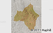 Satellite Map of Andulo, lighten, semi-desaturated