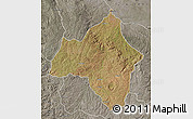 Satellite Map of Andulo, semi-desaturated