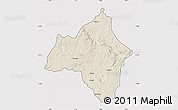 Shaded Relief Map of Andulo, cropped outside